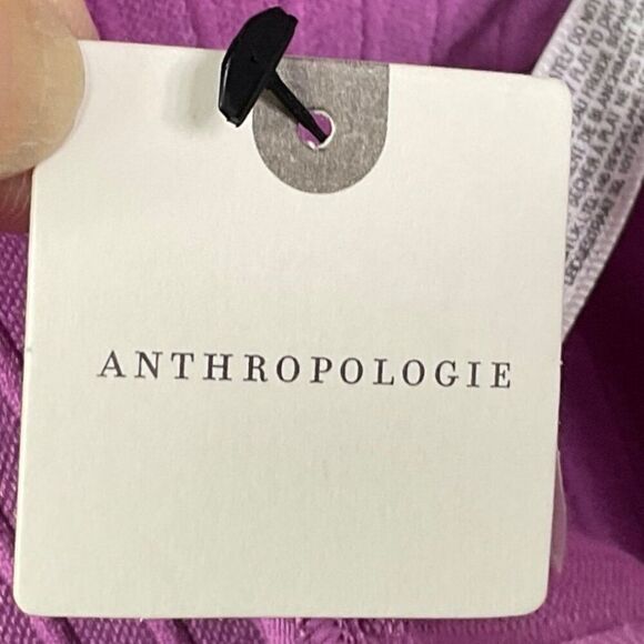 NWT Anthropologie Mauve Ribbed Long Sleeve Cropped Cardigan Size XXS/XS - Picture 9 of 14